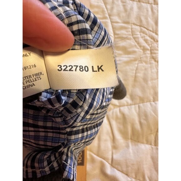 Manhattan Toy Racoon Easter Brunch Plush weighted bottom  tartan  nursery decor - Picture 10 of 12